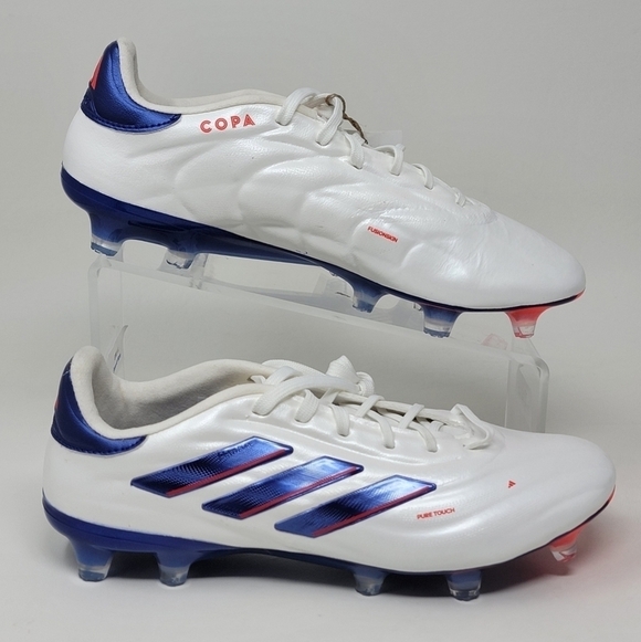 adidas Soccer Copa Pure 2 Elite FG Cloud White Blue Cleats IG6402 Men\'s Size 7 main image 7